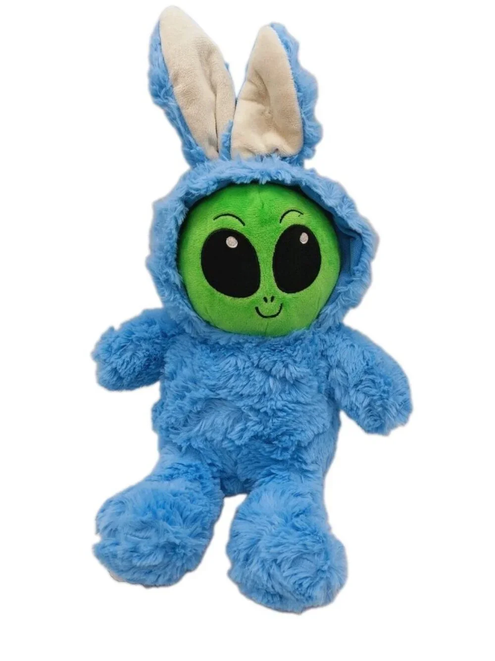 Green Alien In Blue Bunny Suit Plush Stuffed 10
